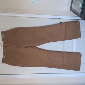 Carhartt faded duck work utility pants. Relaxed fit. Tan. 32x32